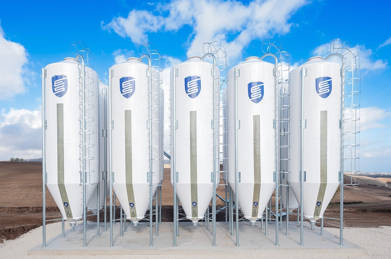 Impianti silos imbullonato verticale