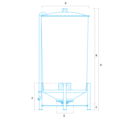 schema Tanque para líquidos millennium con placas 1000 Kg/m³