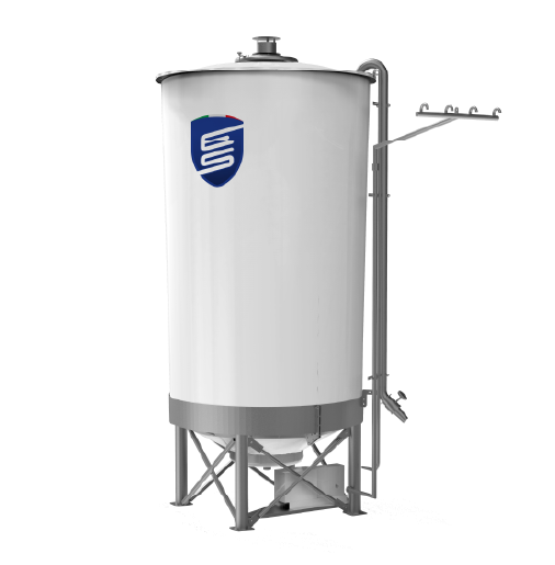 render Tanque para líquidos millennium con cuna 1000 Kg/m³