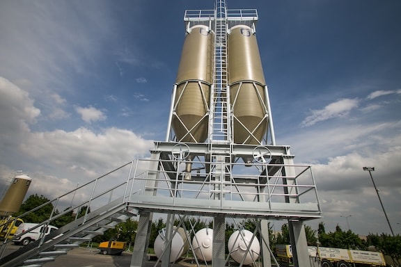 installazione silos sale stradale