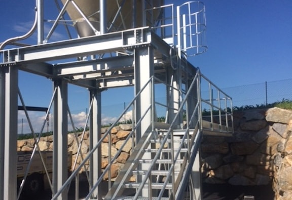 installazione silos sale stradale